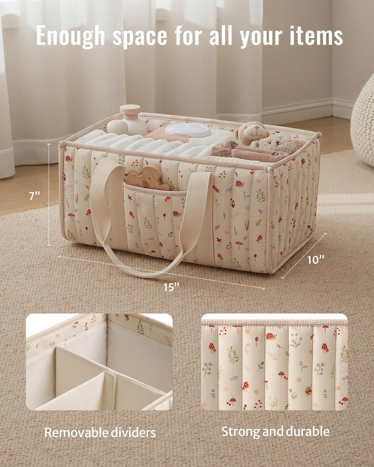 Diaper Caddy Organizer, Stylis - Baby Bag Nursery 리뷰 및 가격