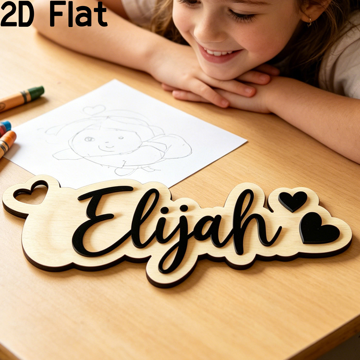 1Pc Custom Love Decor Wooden A - Baby Nursery Wall Decor 리뷰 및 가격