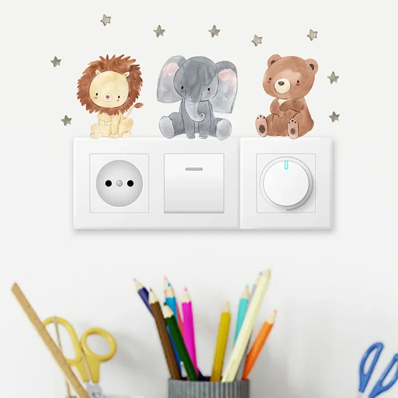 1/2/4/6set Cartoon Animals Wal - Wall Decal Nursery 리뷰 및 가격