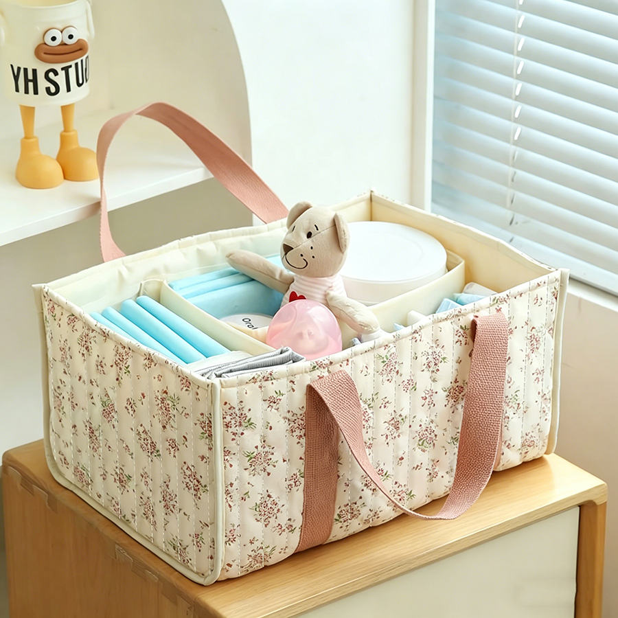 Floral Diaper Caddy Organizer, - Baby Bag Nursery 리뷰 및 가격