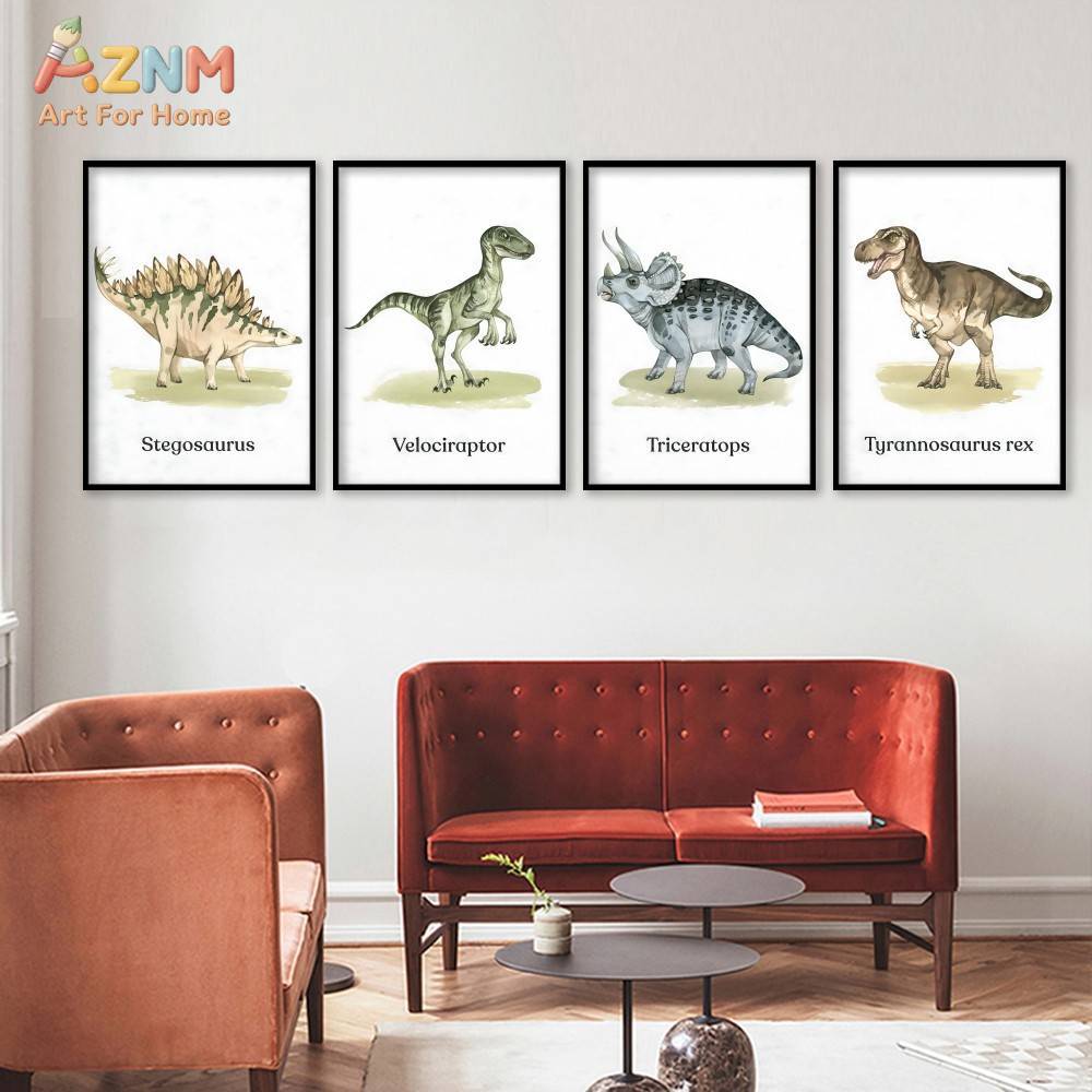 AZNM Cute Cartoon Animal Canva - Baby Nursery Art 리뷰 및 가격
