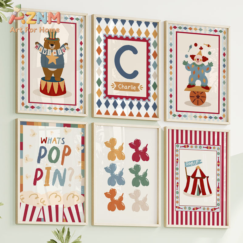 Circus Bear Magician Dog Quote - Baby Nursery Wall Decor 리뷰 및 가격