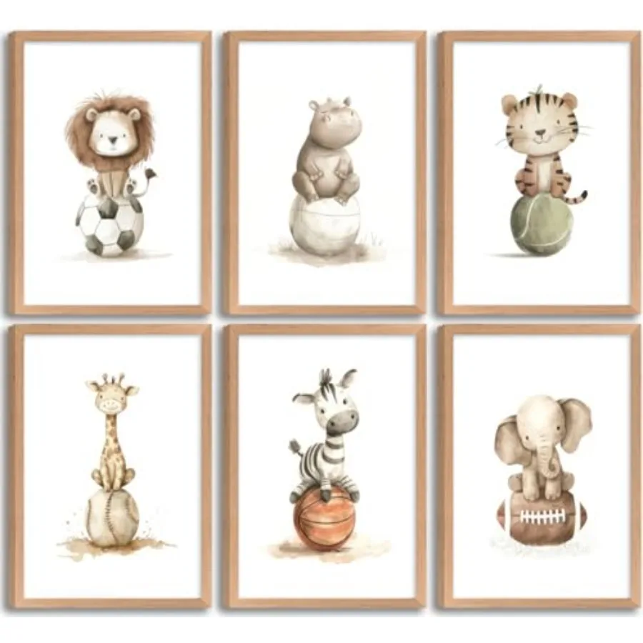 Nursery wall art for baby boy' - Baby Nursery Animal Theme 리뷰 및 가격