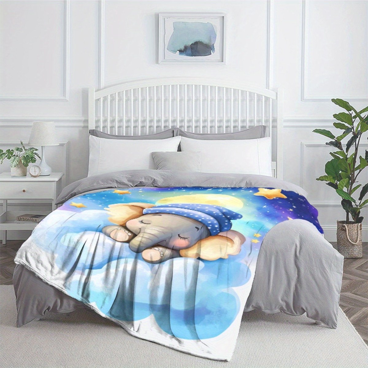 Sleeping Baby Elephant Cloud S - Baby Nursery Animal Theme 리뷰 및 가격