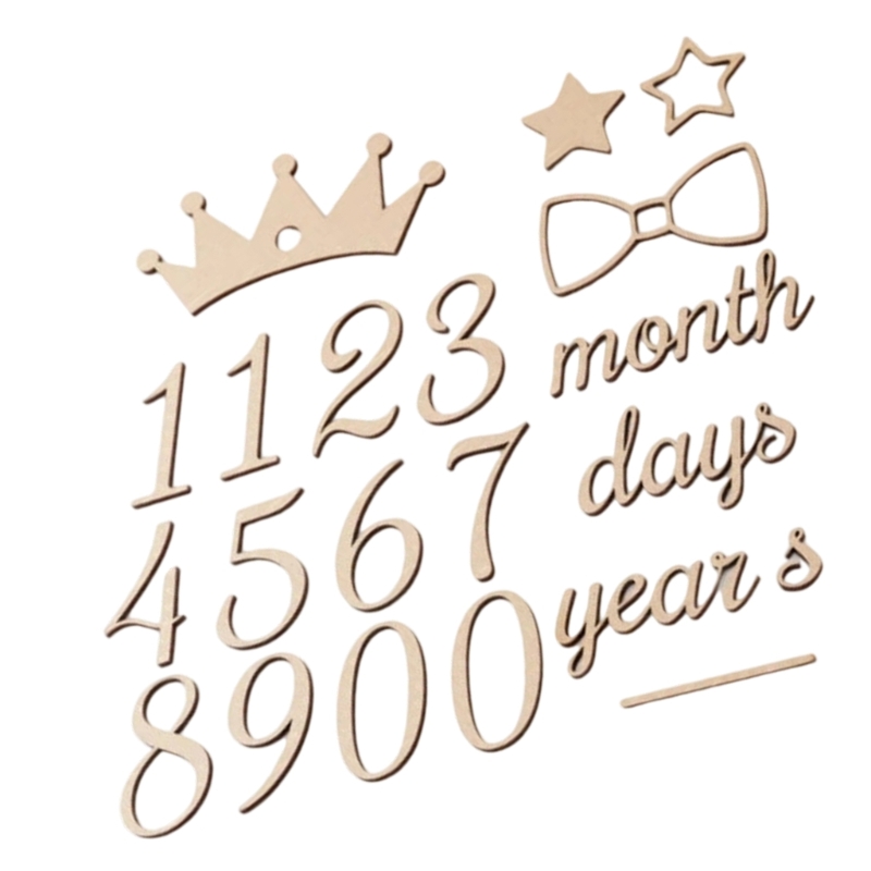 Wooden Milestones Number and W - Baby Nursery Age 리뷰 및 가격