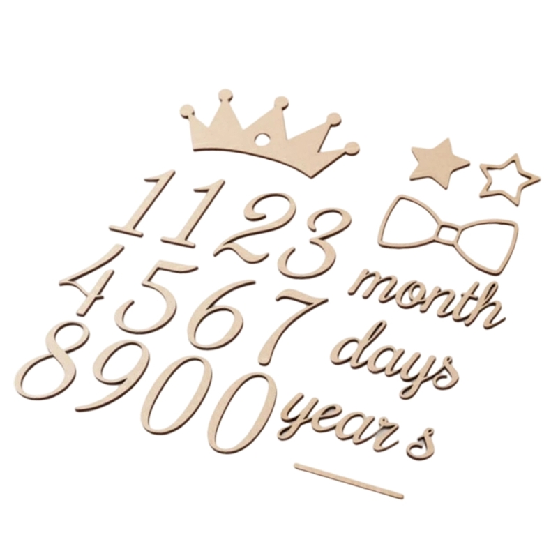 Wooden Milestones Number and W - Baby Nursery Age 리뷰 및 가격