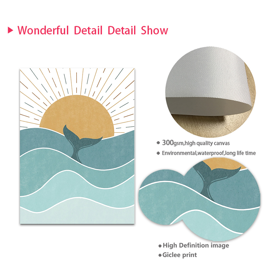 1pc frameless,Fish Whale Seagu - Baby Nursery Ocean 리뷰 및 가격