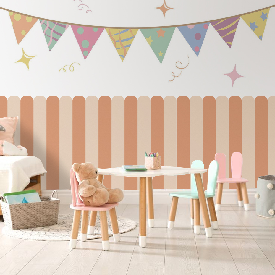 Multicolor Vertical Striped Ar - Baby Nursery Wall Decor 리뷰 및 가격