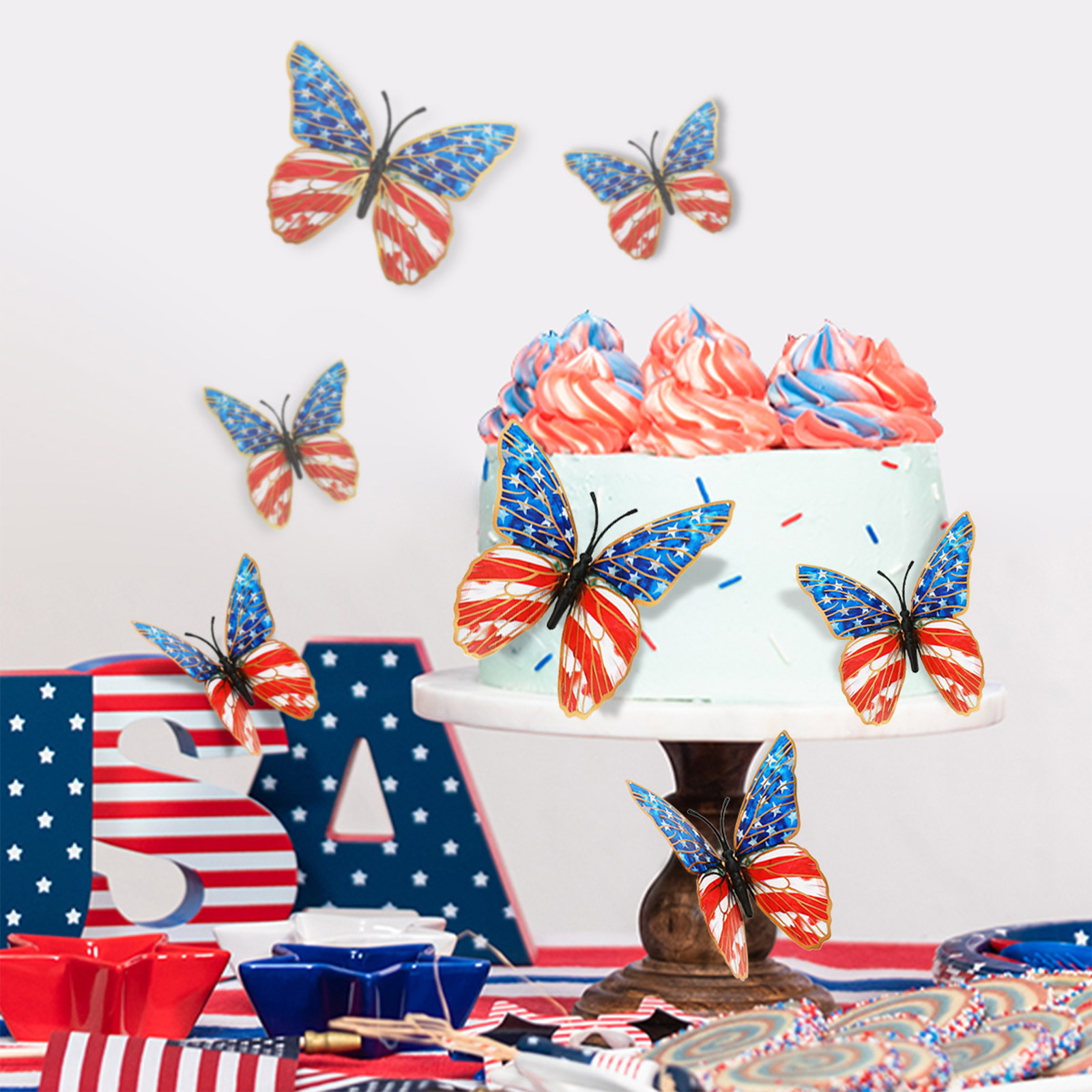 3d Butterfly Wall Stickers Ame - Baby Nursery Wall Decor 리뷰 및 가격