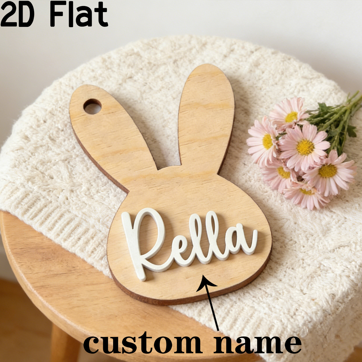 1Pc Custom Cute Animal Rabbit  - Baby Nursery Wall Decor 리뷰 및 가격