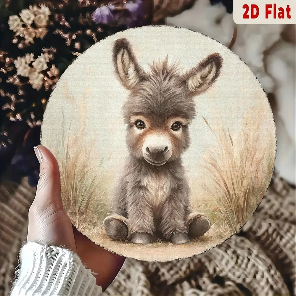 Vintage Baby Donkey Round Meta - Baby Nursery Vintage 리뷰 및 가격