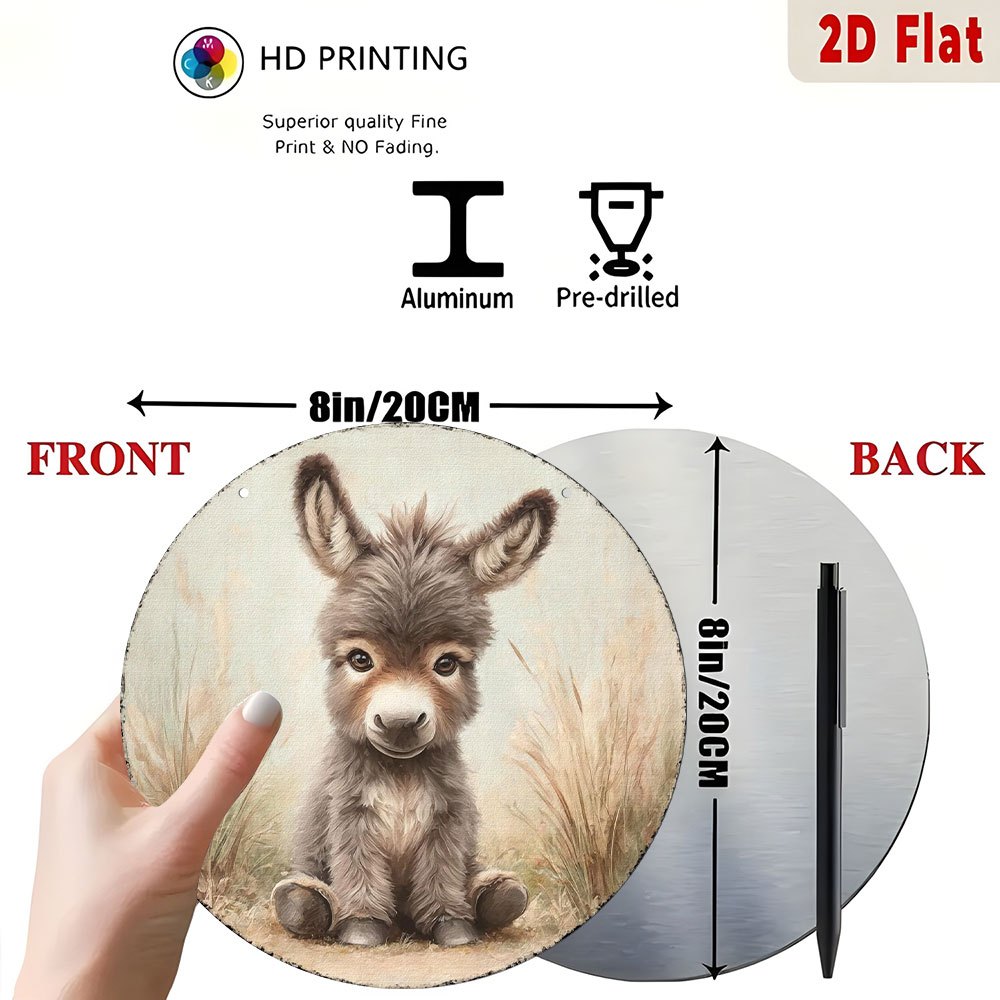 Vintage Baby Donkey Round Meta - Baby Nursery Vintage 리뷰 및 가격