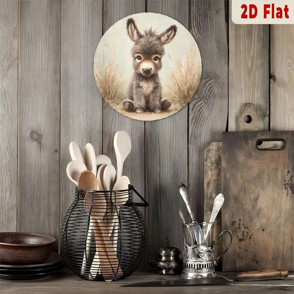 Vintage Baby Donkey Round Meta - Baby Nursery Vintage 리뷰 및 가격