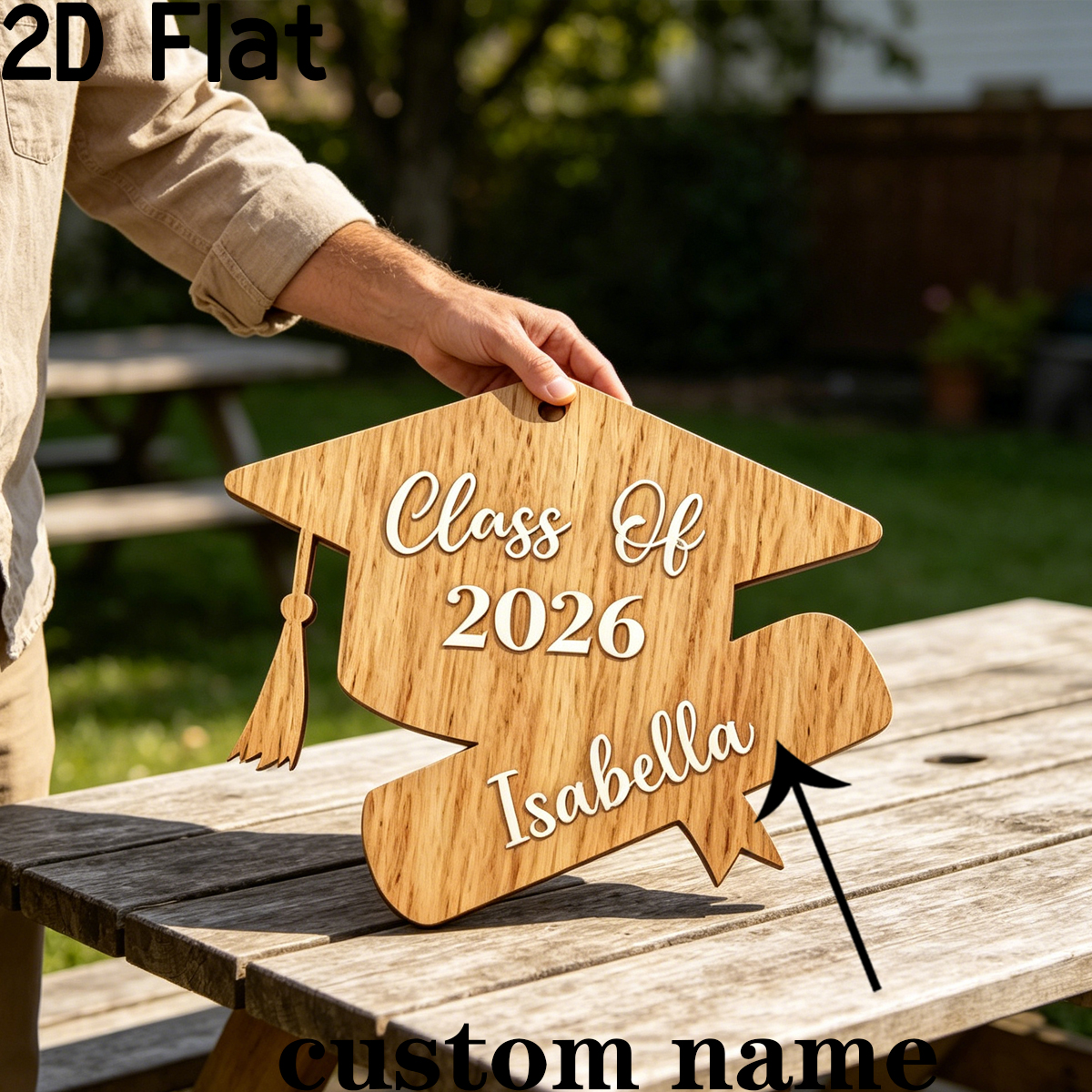 1Pc Custom Graduation Wooden P - Baby Nursery Office 리뷰 및 가격